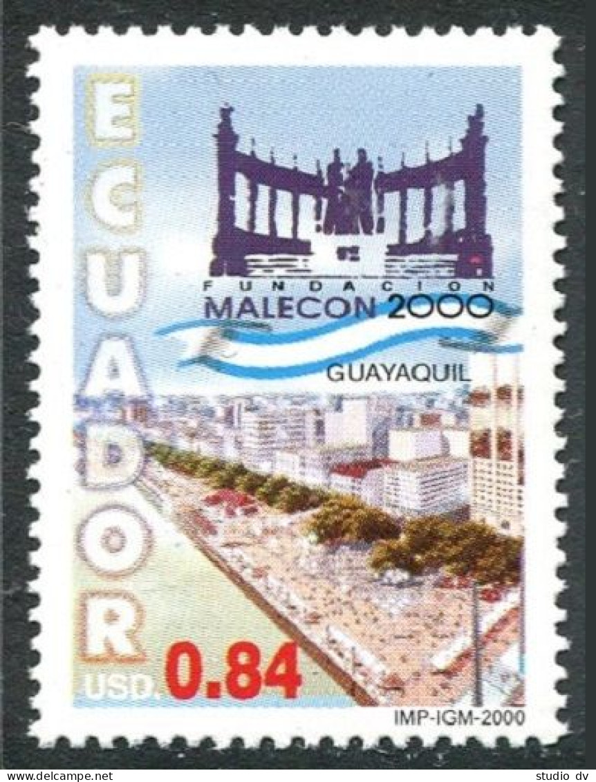 Ecuador 1521, MNH. Guayaquil Civic Renovation, 2000. - Ecuador