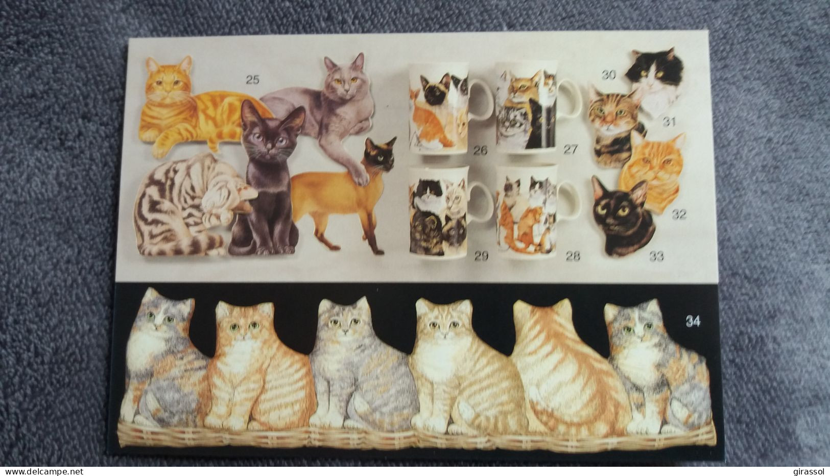 CPM CHAT CHATS OBJETS MUGS CAT GREETINGS CARDS MAGNETS - Chats