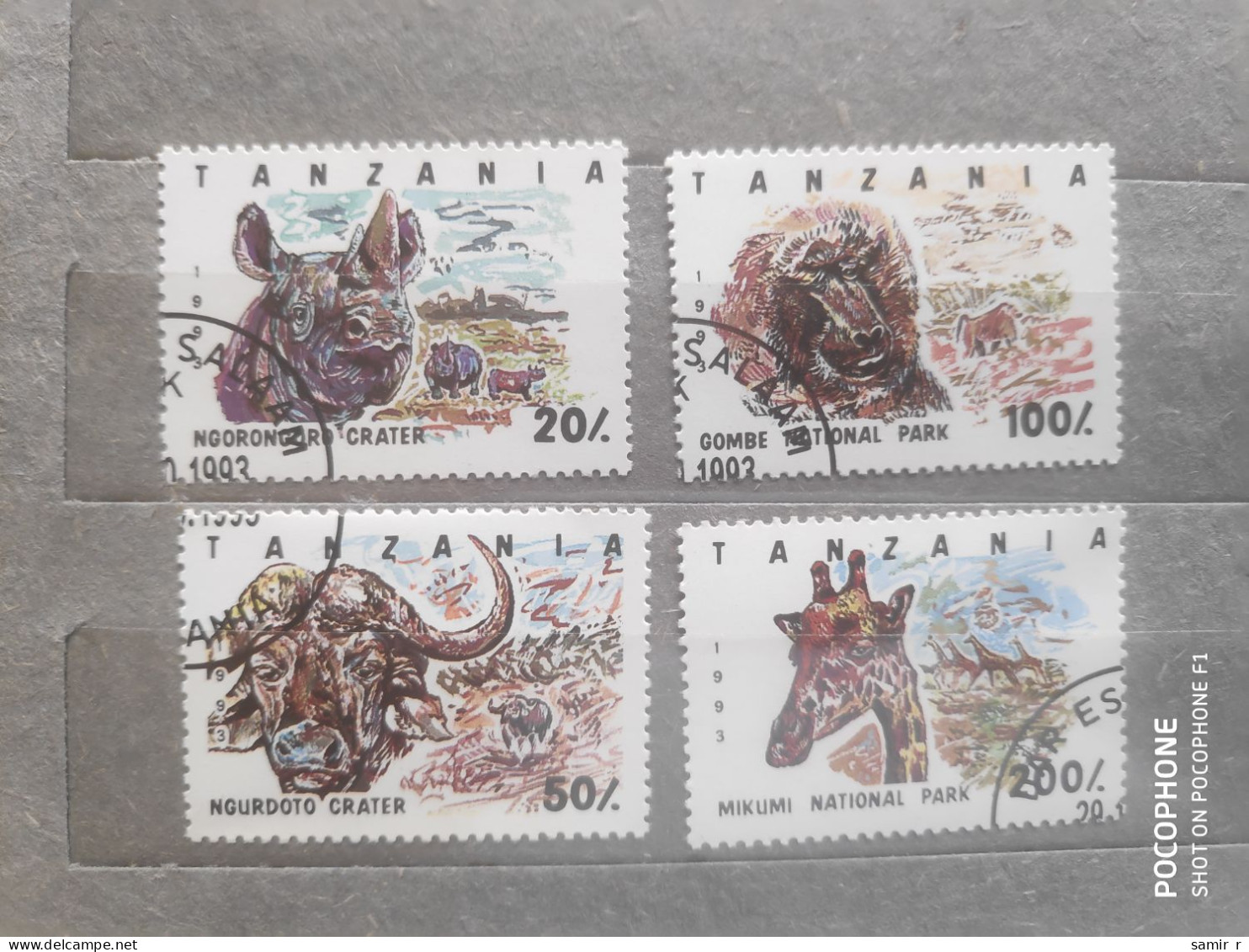 1993	Tanzania	Animals  (F97) - Tanzanie (1964-...)