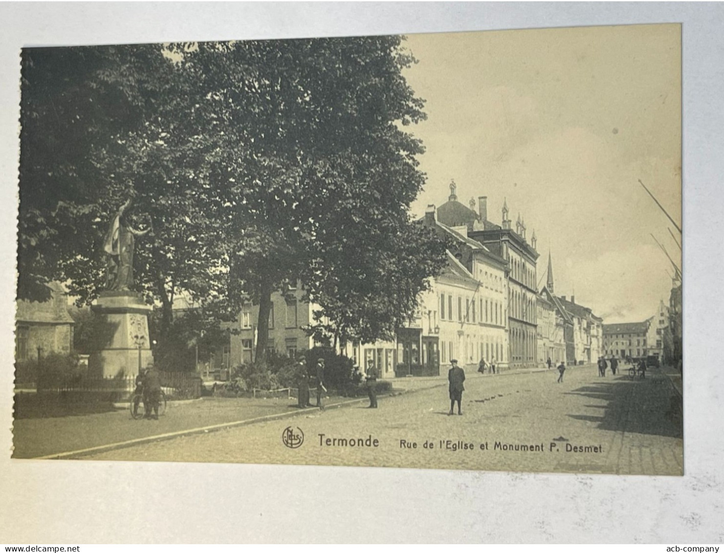 Termonde  - Rue De L église Et Monument P. Desmet . - Sonstige & Ohne Zuordnung