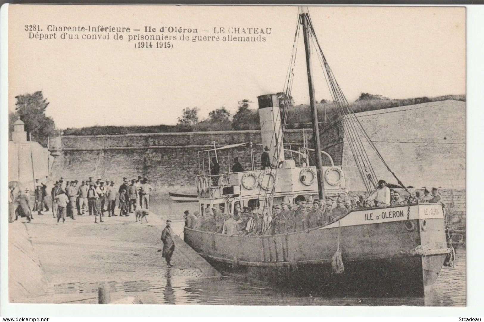 0015. Le Château - Départ D'un Convoi De Prisonniers De Guerre Allemands (1914-1915) - Braun 3281 - Ile D'Oléron