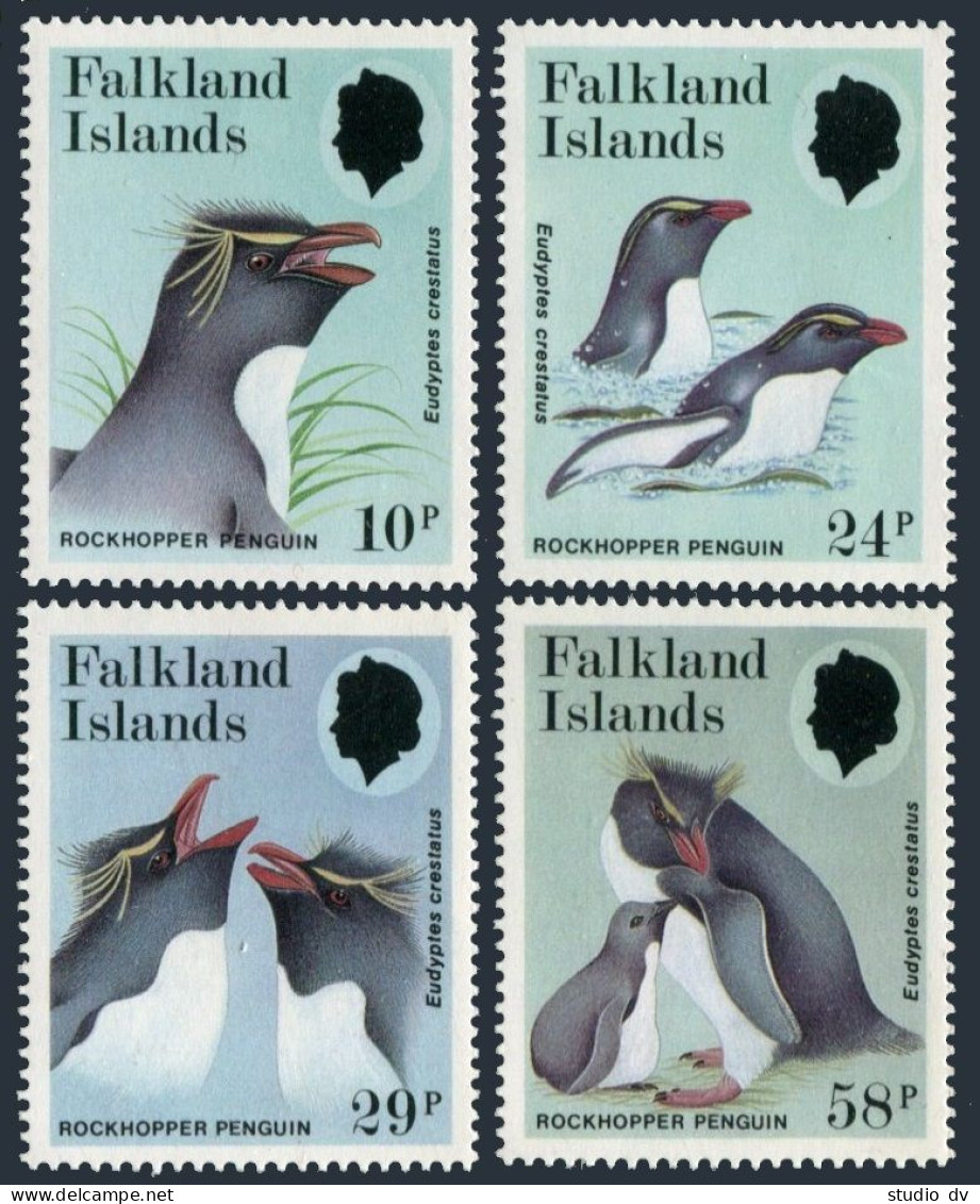 Falkland 450-453, MNH. Michel 453-456. Rockhooper Penguins, 1986. - Falkland