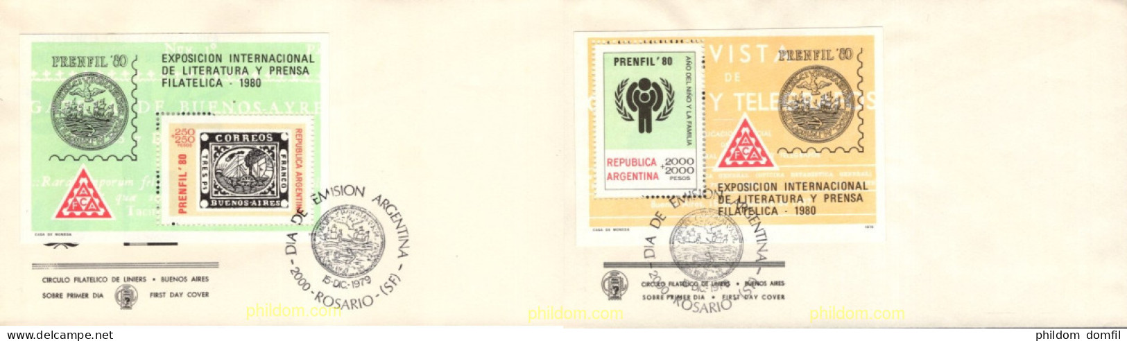 730914 MNH ARGENTINA 1979 PRENFIL 80. EXPOSICION FILATELICA INTERNACIONAL - Nuovi