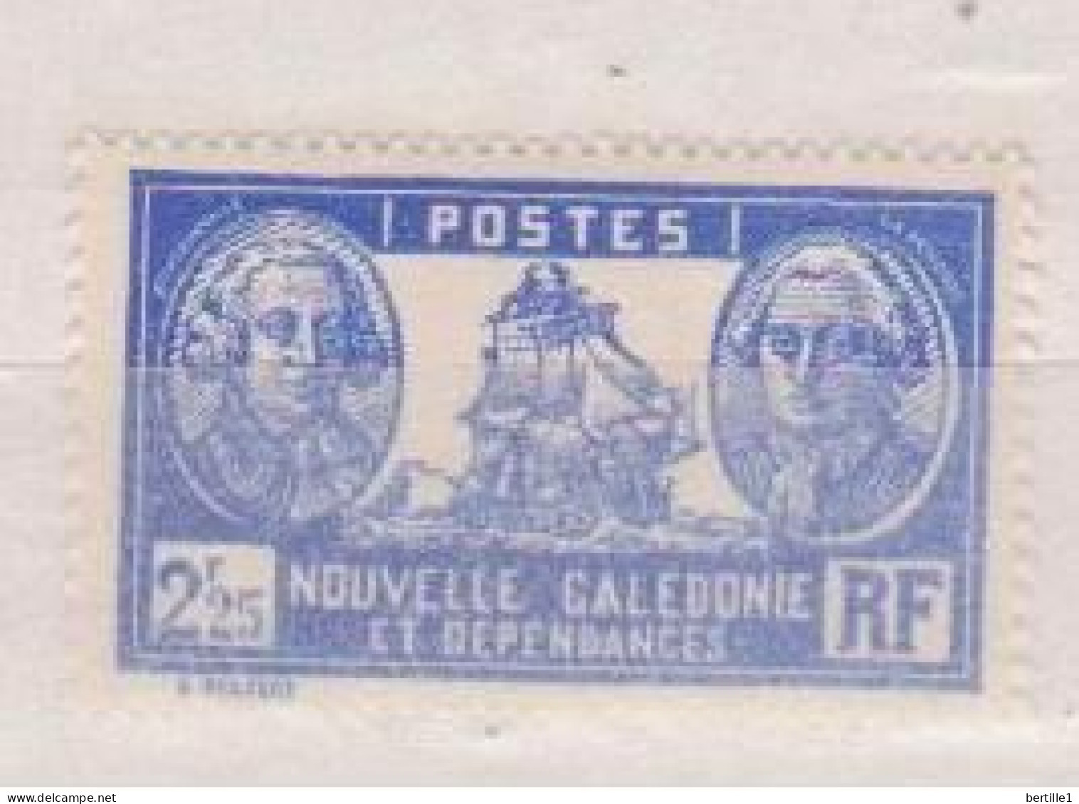 NOUVELLE CALEDONIE        N°  YVERT  :    188  NEUF AVEC  CHARNIERES      (  CH  03/27 ) - Unused Stamps