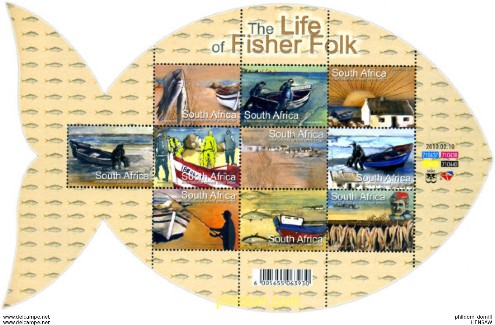 South Africa - 2010 SA The Life Of Fisher Folk MNH - Unused Stamps