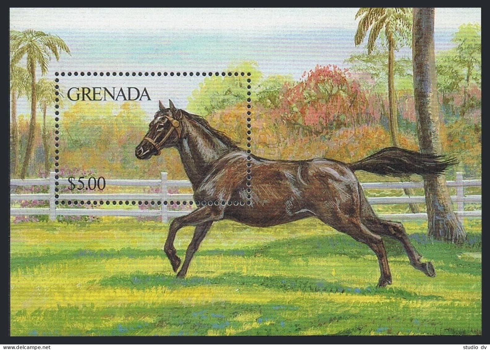 Grenada 1429,MNH.Michel 1529. Fauna 1986.Horse. - Grenade (1974-...)