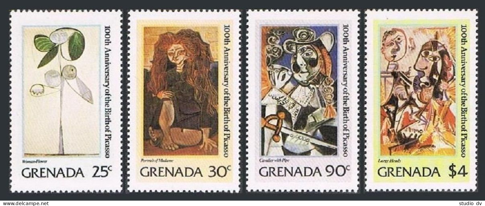 Grenada 1046-1049, MNH. Michel 1091-1094. Paintings By Pablo Picasso, 1981. - Grenade (1974-...)