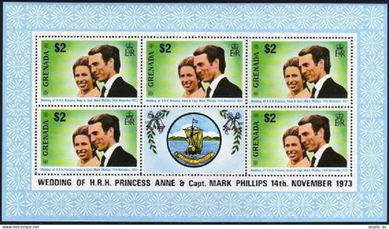 Grenada 516-517 Sheets, MNH. Michel 551-552 Bogens. Princess Anne, Mark Phillips - Grenada (1974-...)