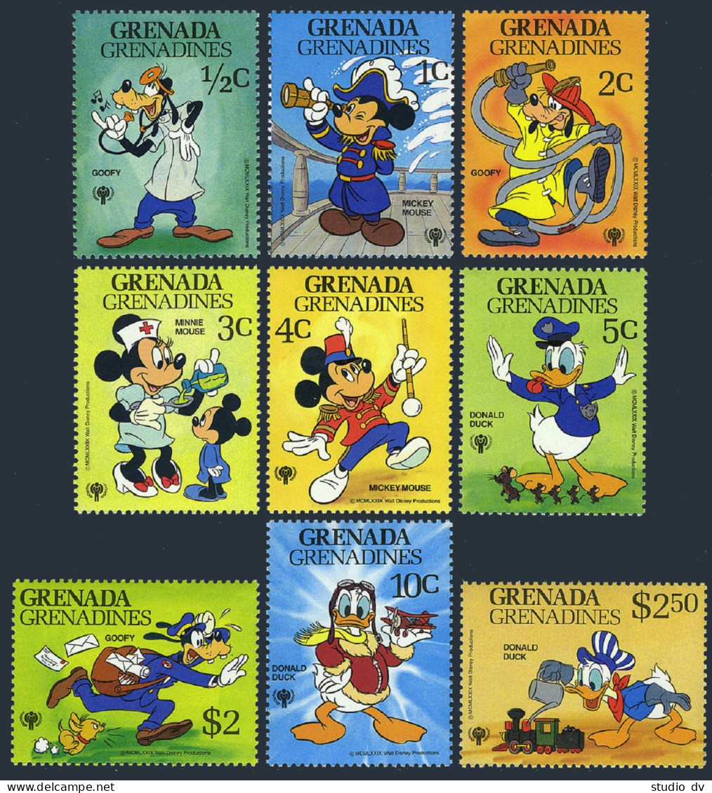 Grenada Gren 350-358,MNH.Michel 357-365. IYC-1979,Disney Characters. - Grenada (1974-...)