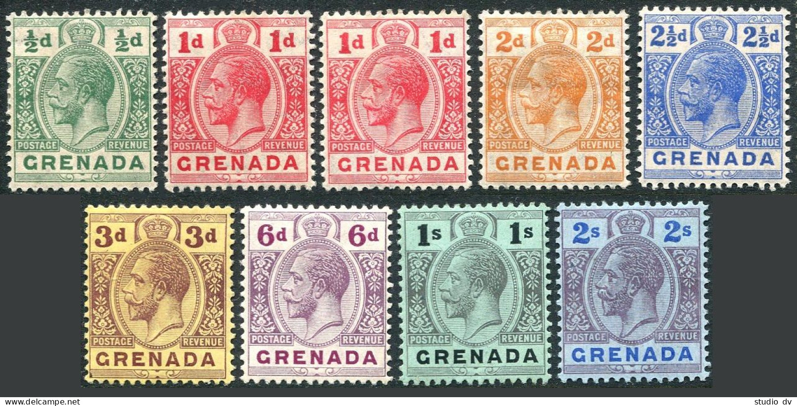 Grenada 79-86, 80a, Hinged. Michel . King George V, 1913. - Grenada (1974-...)