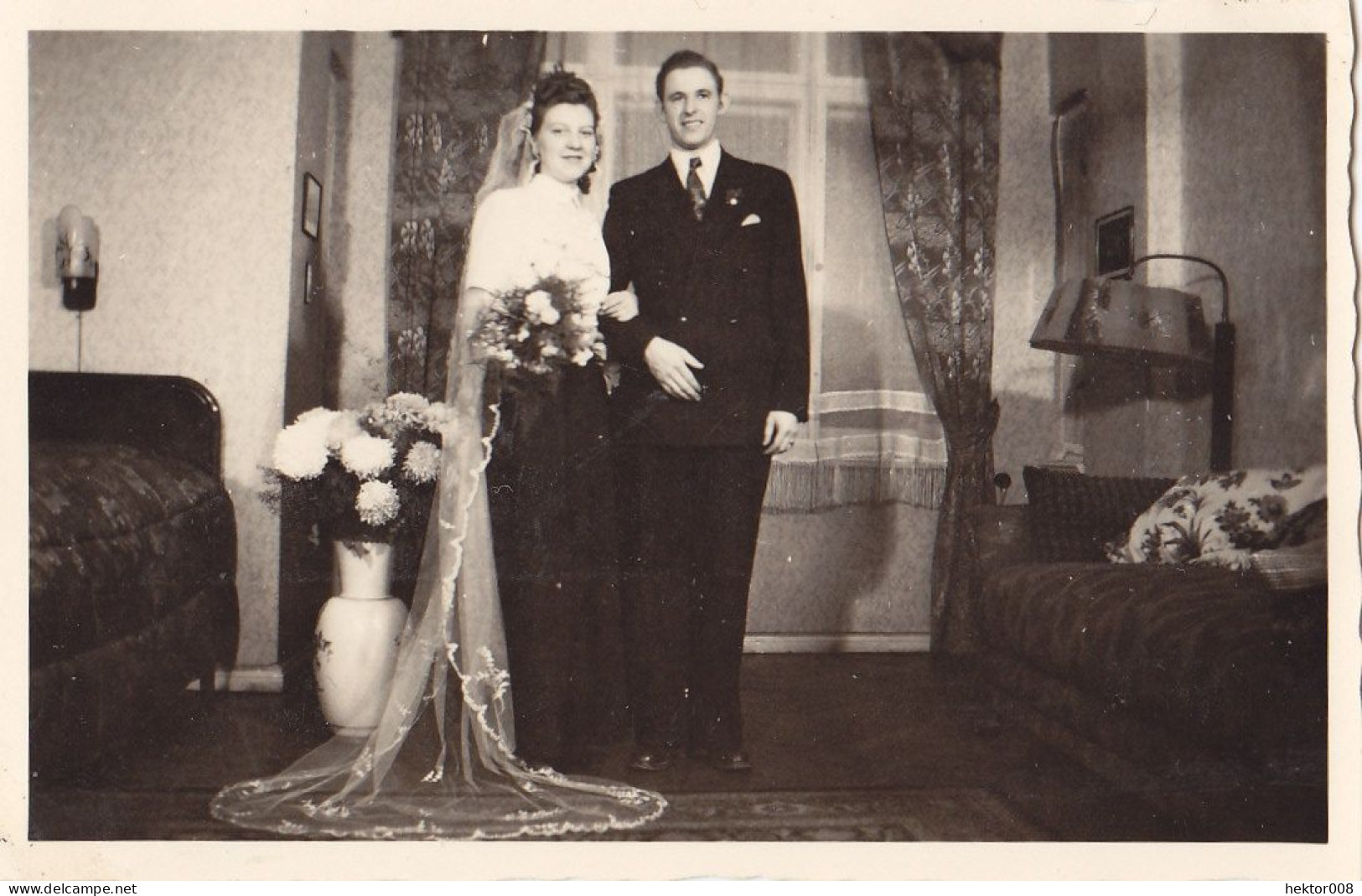 Altes Foto Vintage .Hochzeit. Um 1950. (  B13  ) - Anonymous Persons