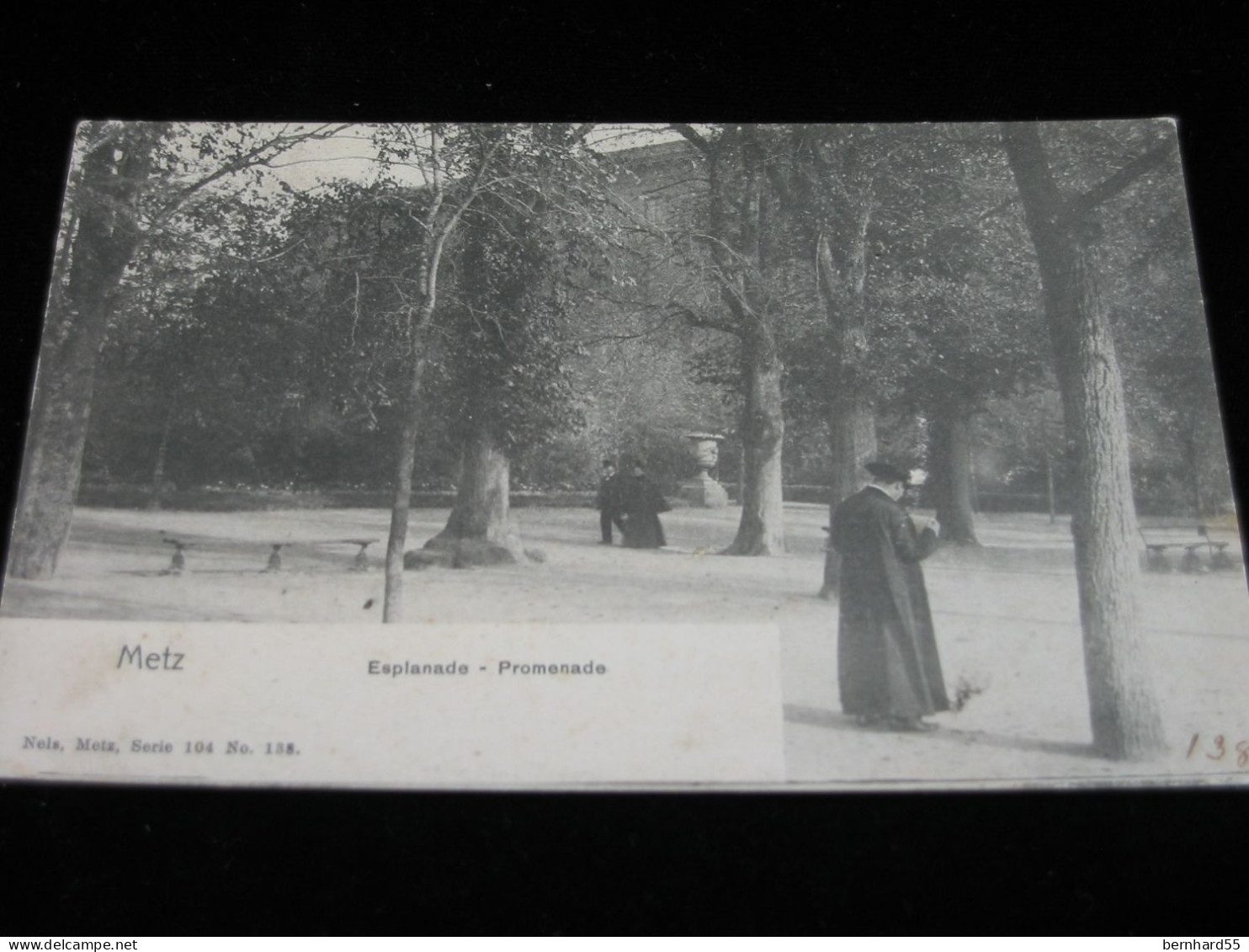 Metz - Esplanade -  Nels Metz Serie 104 No.138   S/w  Postalisch Nicht Gelaufen - Autres & Non Classés