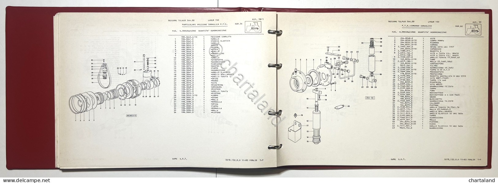 Catalogo Parti Di Ricambio Originali SAME Trattori - Laser 150 - Ed. 1983 - Otros & Sin Clasificación