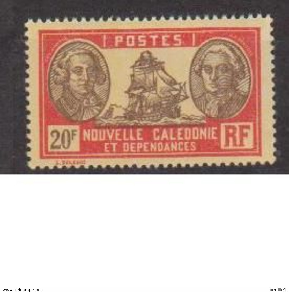 NOUVELLE CALEDONIE           N° YVERT  :   161       NEUF SANS GOMME        ( S G     2 / 10 ) - Unused Stamps