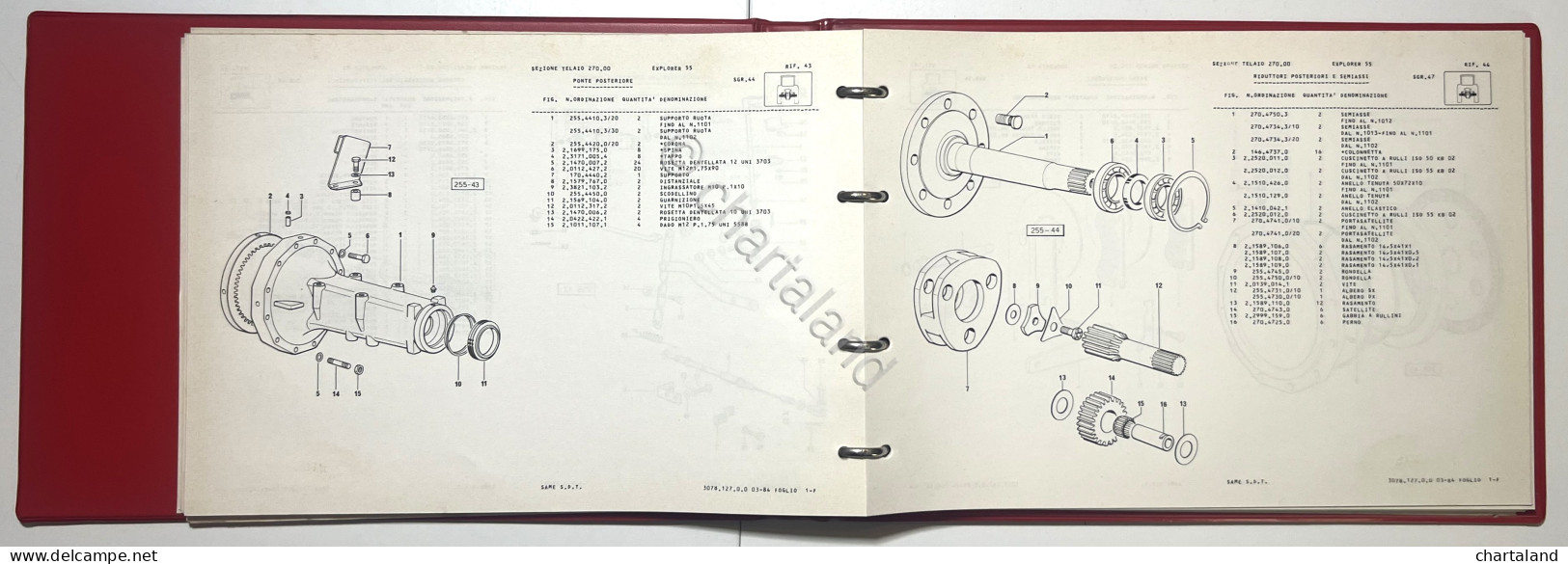 Catalogo Parti Di Ricambio Originali SAME Trattori - Explorer 55 - Ed. 1984 - Autres & Non Classés