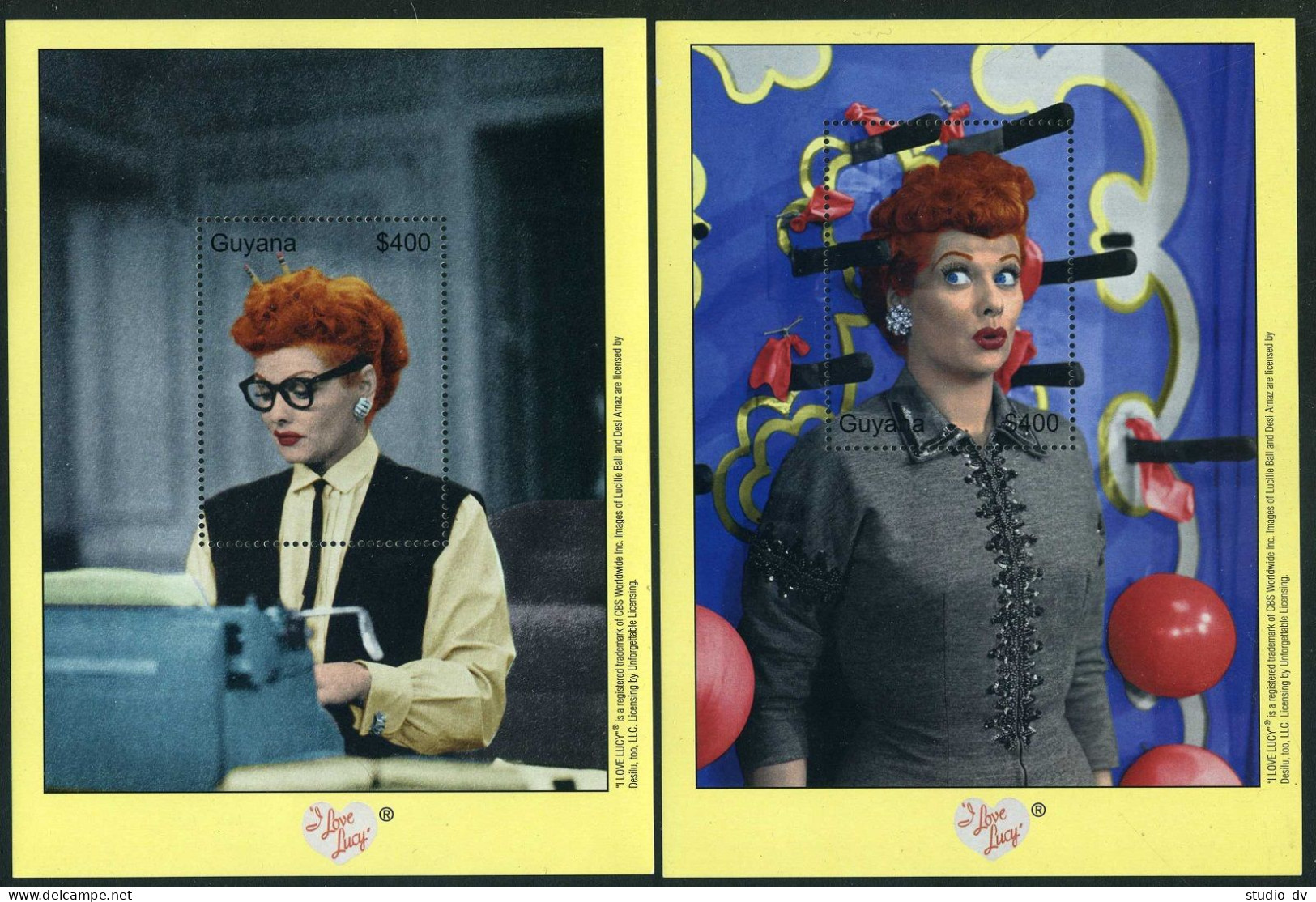 Guyana 3577-3581 Sheets. I Love Lucy,2001. - Guiana (1966-...)