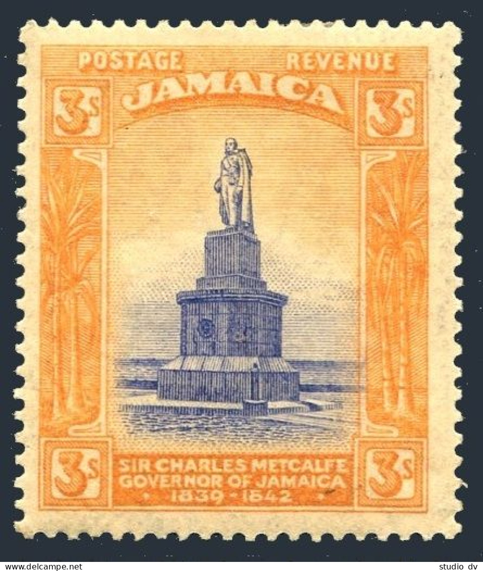 Jamaica 85 Wmk 3, Hinged. Michel 85. Monument To Sir Charles Metcalfe, 1920. - Jamaique (1962-...)