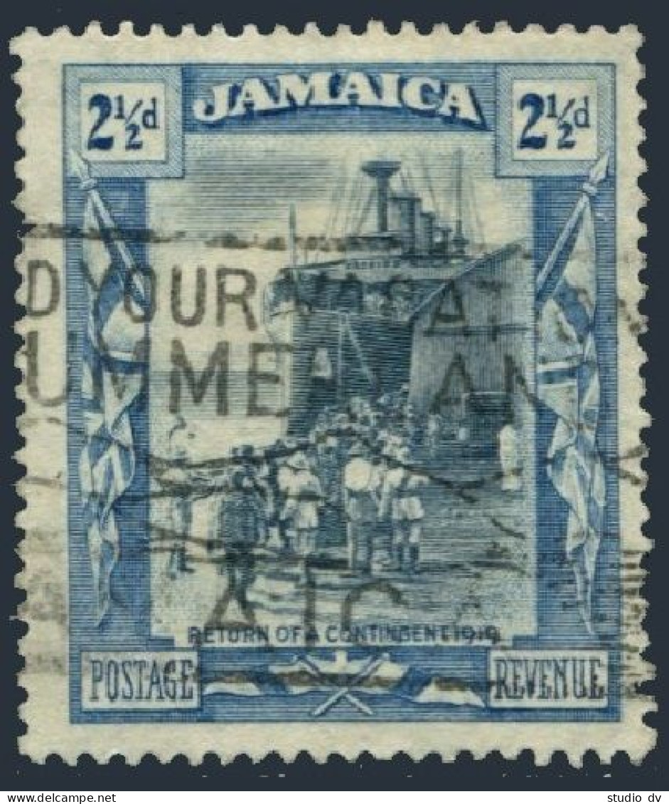 Jamaica 92, Used. Michel 91. Return Of Overseas Contingent, 1921. - Jamaique (1962-...)
