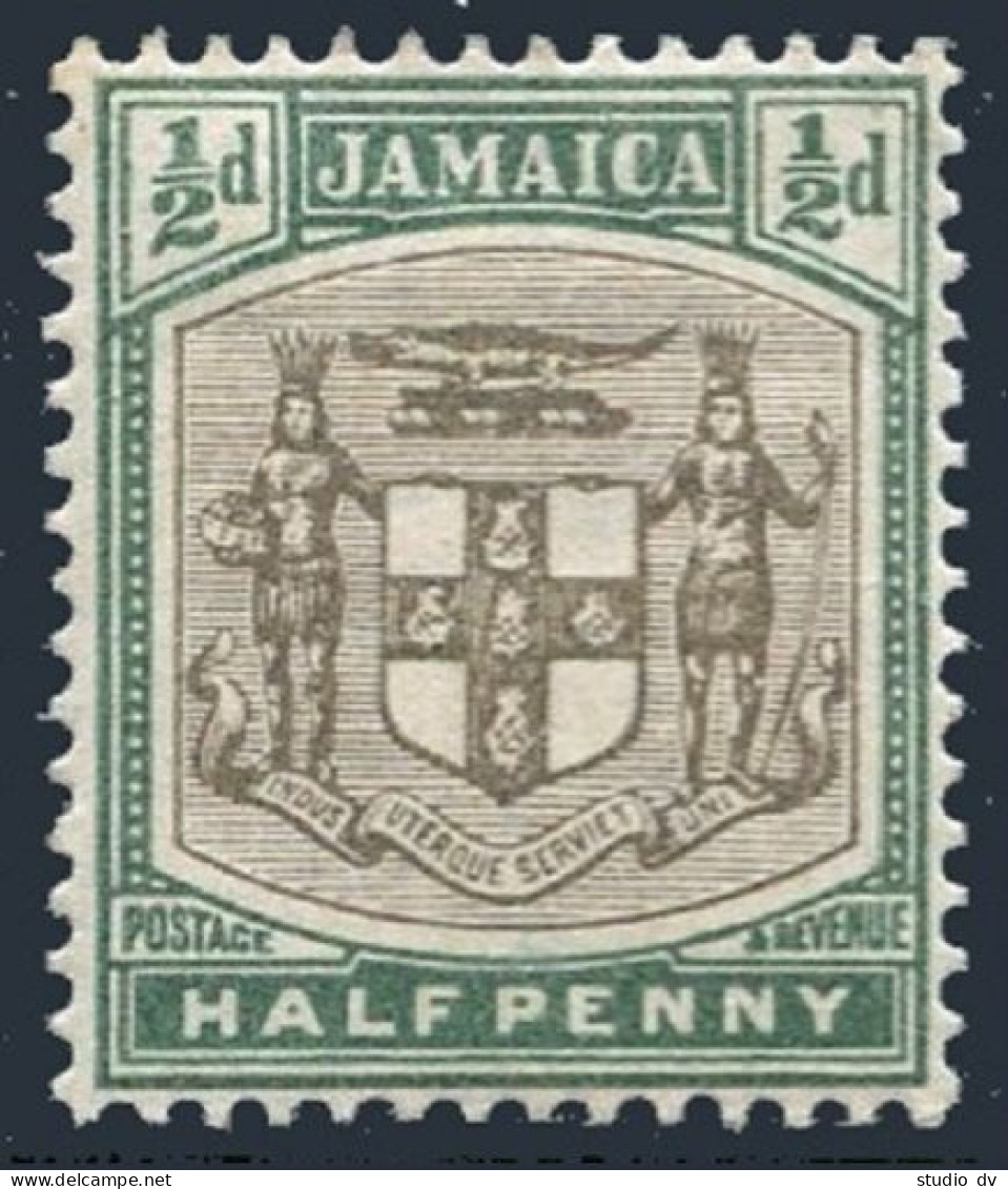 Jamaica 33, Lightly Hinged. Michel 33. Arms Of Jamaica, 1903. - Jamaique (1962-...)