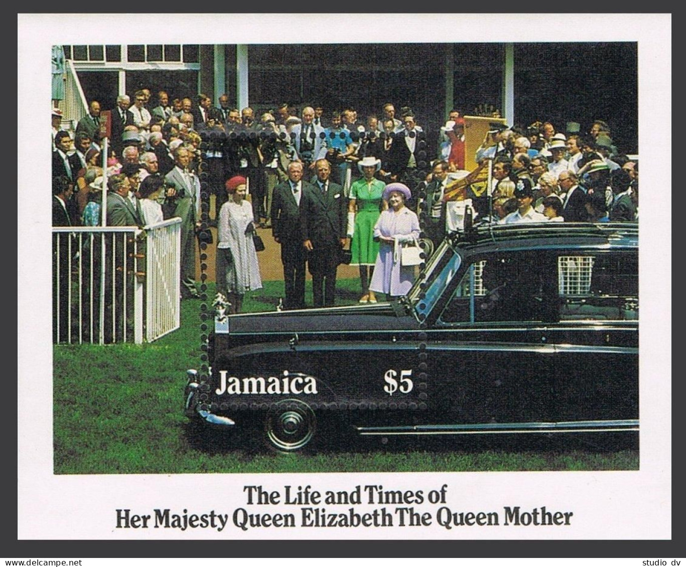 Jamaica 603, MNH. Michel 611 Bl.26. Queen Mother Elizabeth, 85th Birthday. 1985. - Jamaique (1962-...)