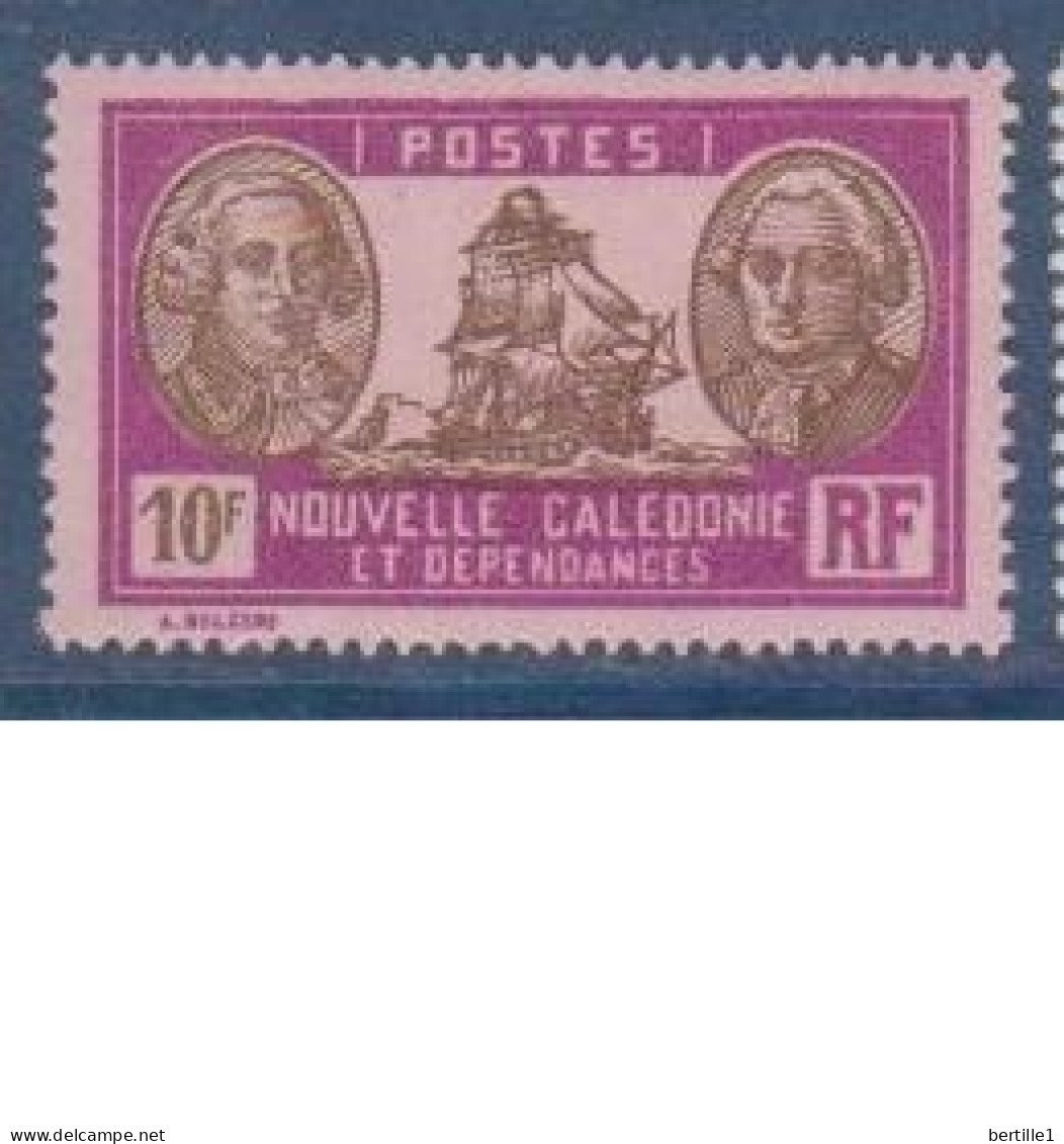 NOUVELLE CALEDONIE        N°  YVERT  :    160   NEUF AVEC  CHARNIERES      (  CH  03/25 ) - Unused Stamps