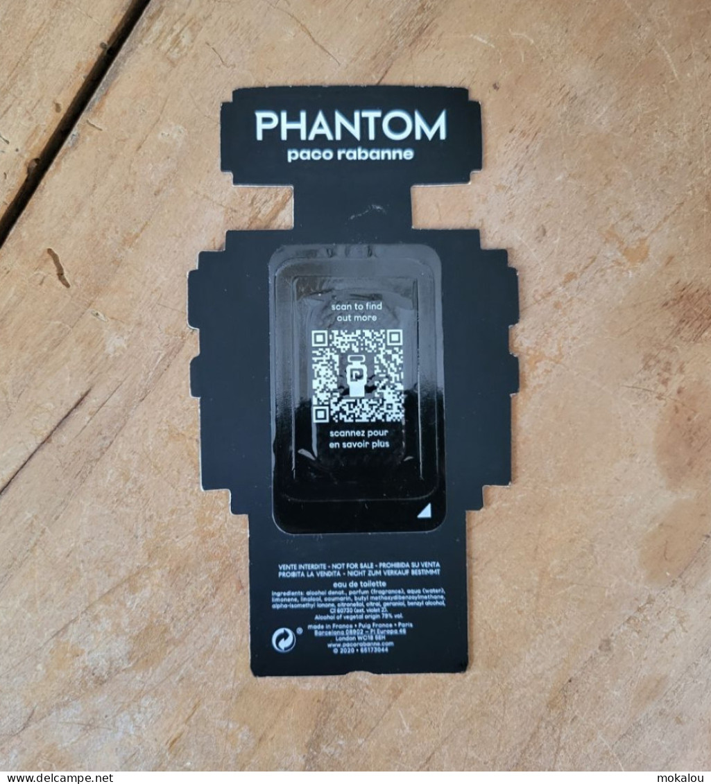 Carte Paco Rabanne Phantom A/patch - Modern (ab 1961)