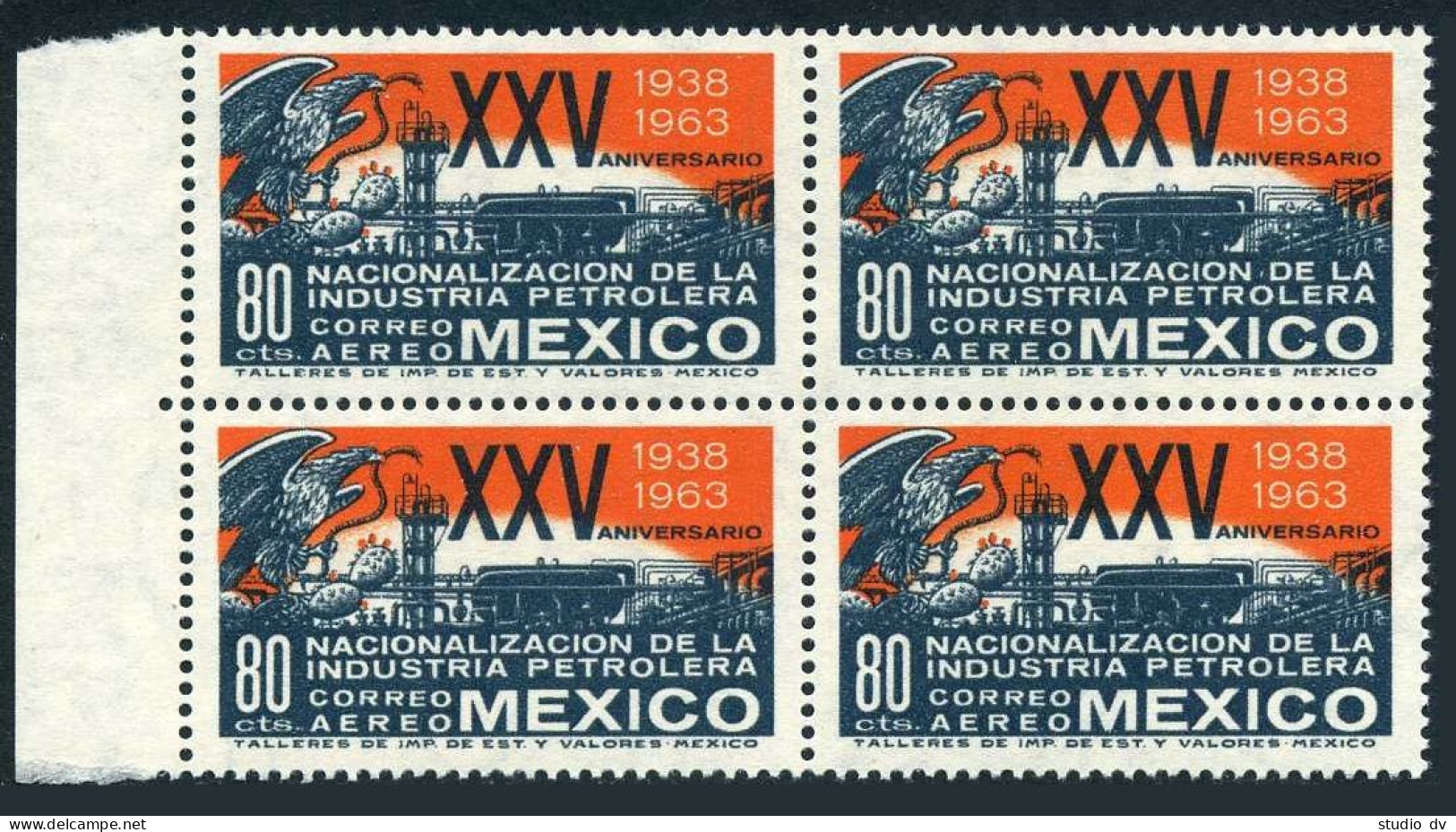 Mexico C270 Block/4,MNH.Michel 1132. Nationalization Of The Oil Industry,1963. - Mexico
