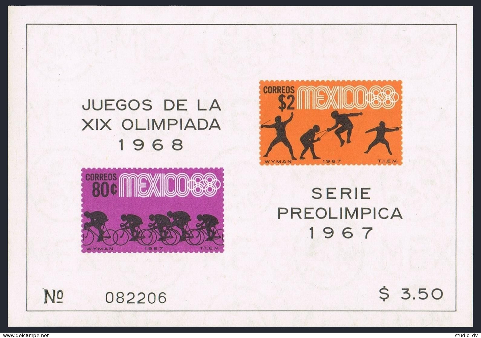 Mexico 983a,985a,C329a,C331a,MNH.Michel 1245-1253,Bl.7-10. Olympics Mexico-1968. - Mexique