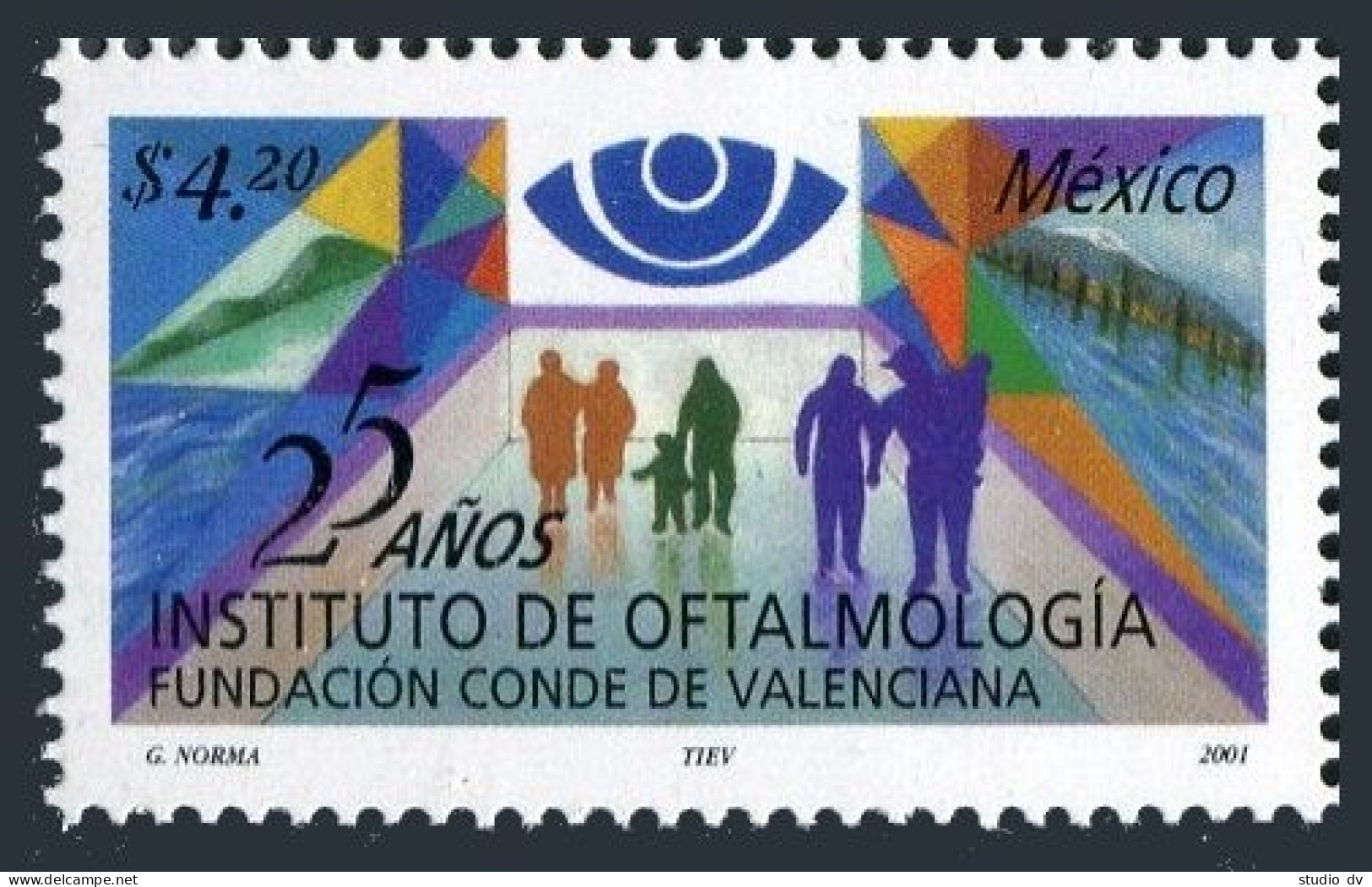 Mexico 2242, MNH. Ophthalmology Institute, 25th Ann. 2001. - Mexique