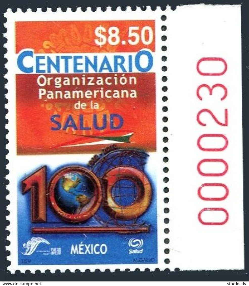 Mexico 2302, MNH. Pan-American Health Organization, Centenary, 2003. - Mexique