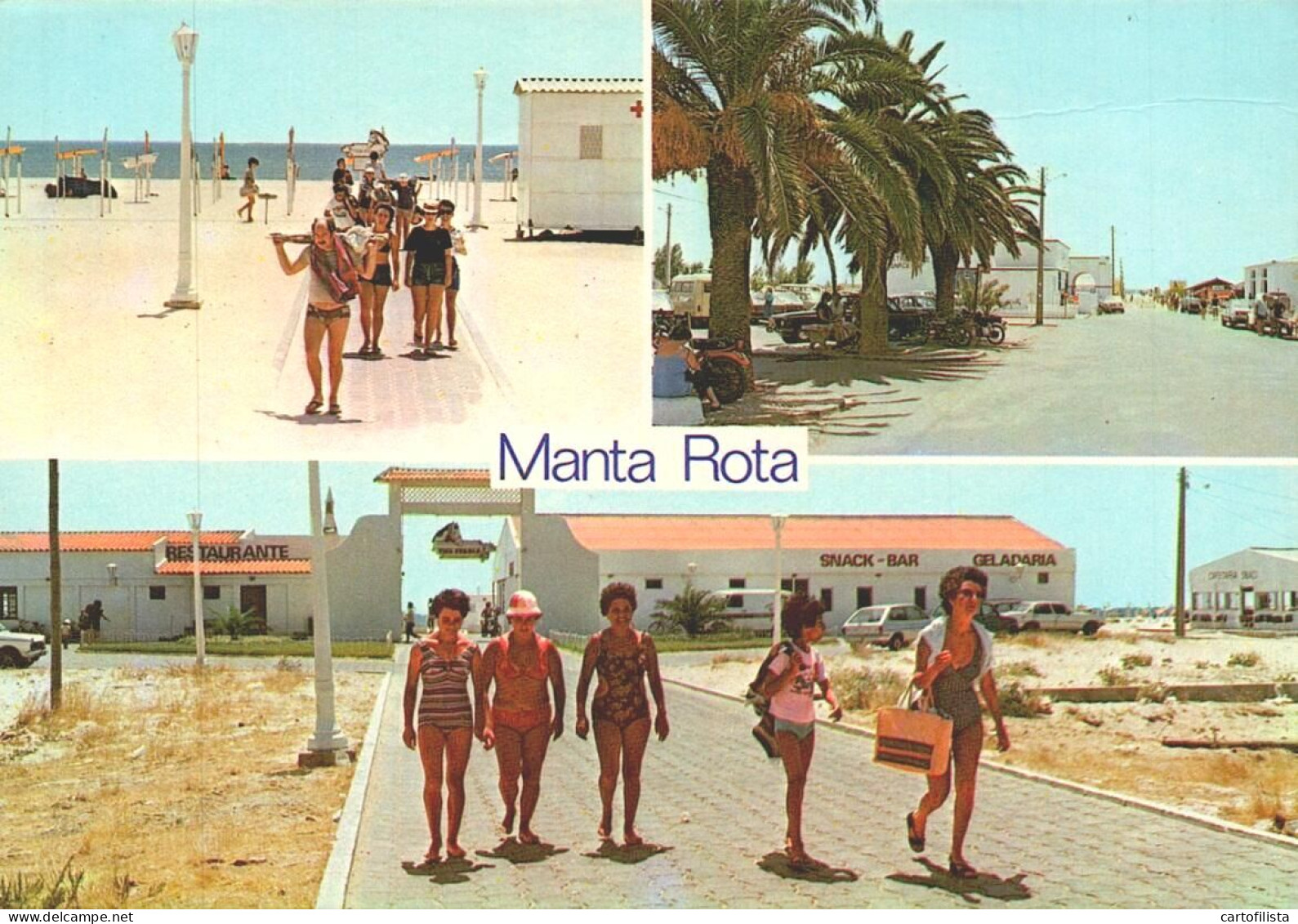 MANTA ROTA, Vila Nova Cacela. Algarve - Vários Aspetos  (2 Scans) - Faro