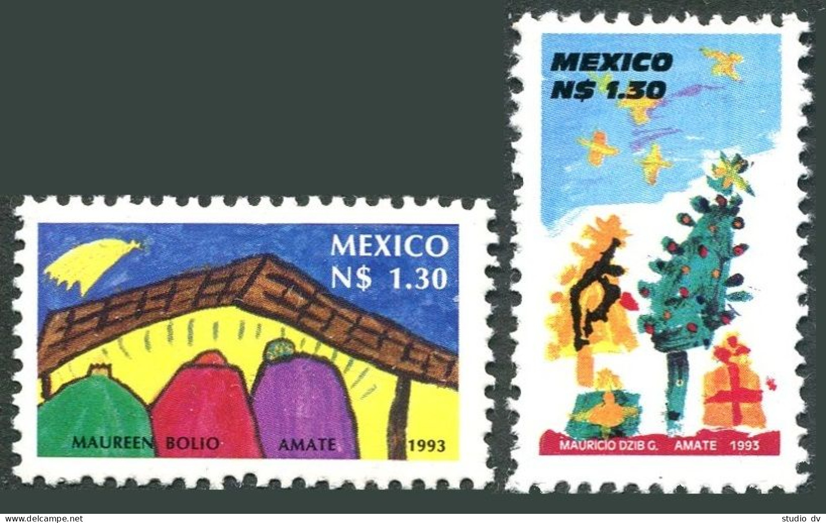 Mexico 1840-1841, MNH. Michel 2370-2371. Christmas 1993. - Mexico