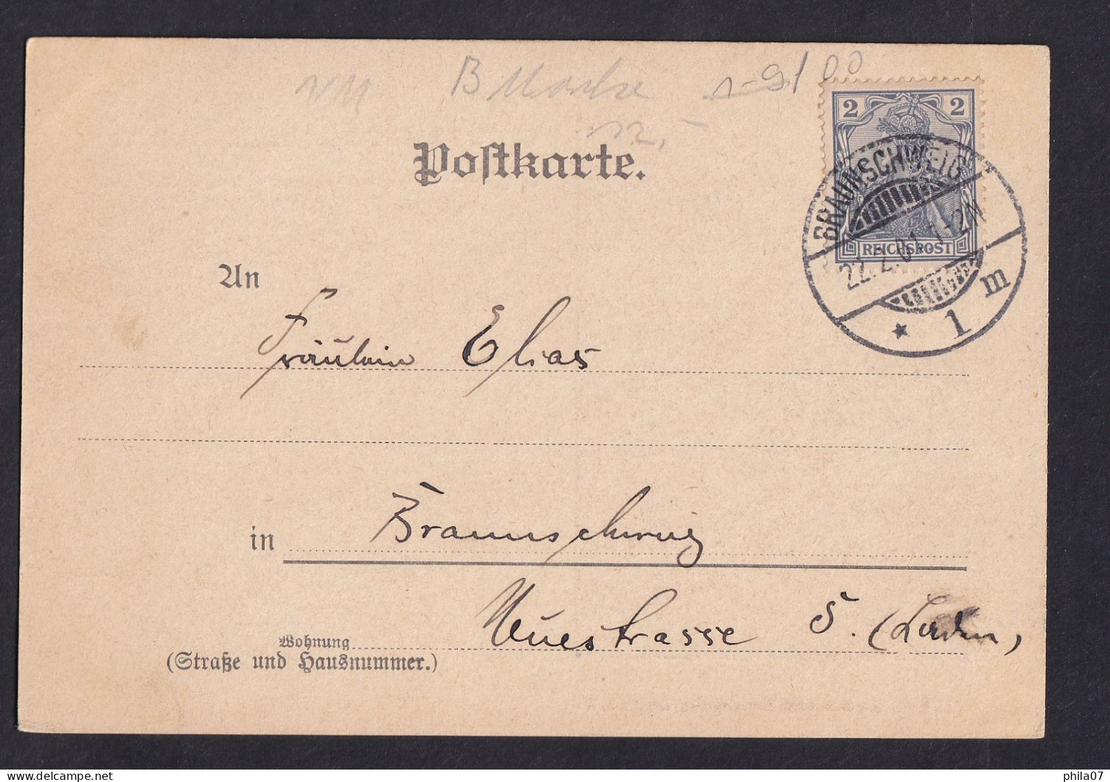 Gruss Aus .... - E.Riedel, Kunstverlag, Berlin S.W. / Year 1901 / Long Line Postcard Circulated, 2 Scans - Greetings From...