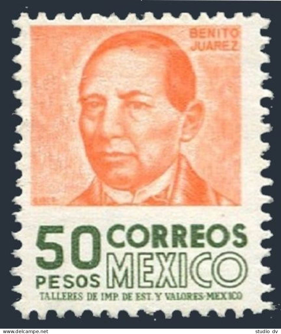 Mexico 1081, Wmk 300, MNH. Michel . Benito Juarez, 1975. - Messico