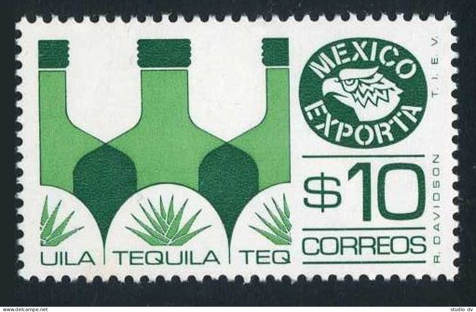 Mexico 1174 Wmk 300,MNH.Michel 1673. Mexico Exports,1979. Tequila. - Messico