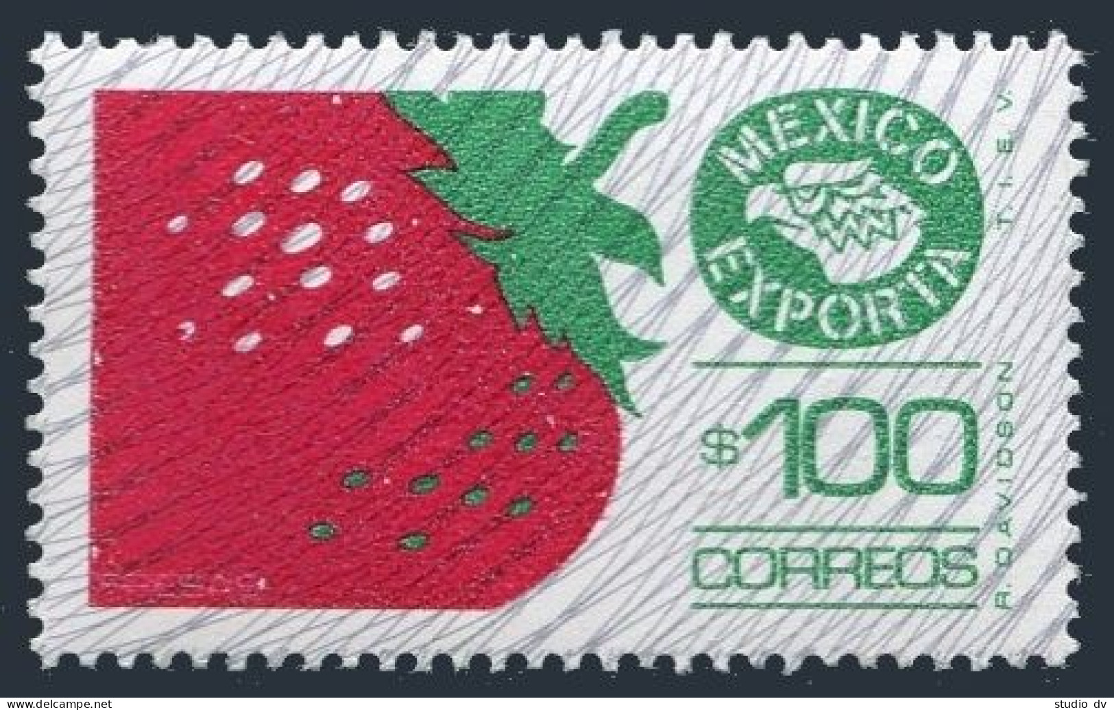 Mexico 1134,MNH.Michel 1803Aax. Mexico Exports,1983. Strawberry. - Mexico