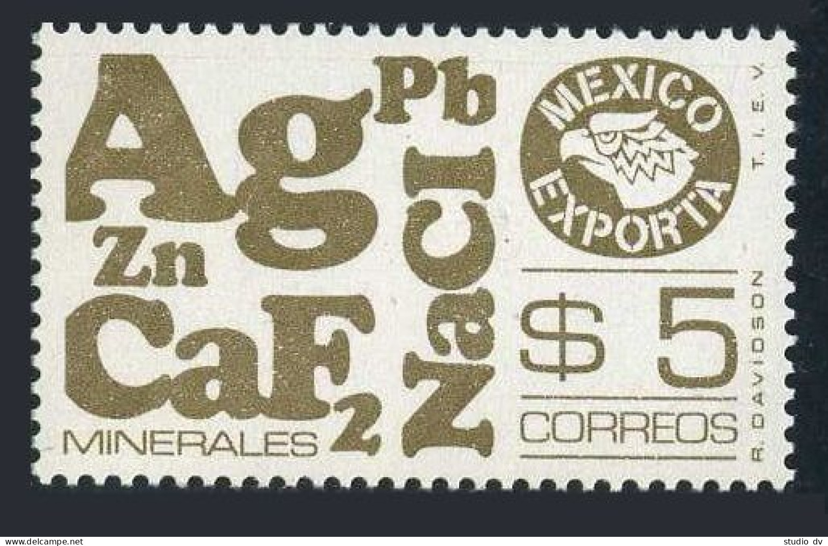 Mexico 1120 Perf 14,MNH.Michel 1496. Mexico Exports,1978.Minerals. - Mexico