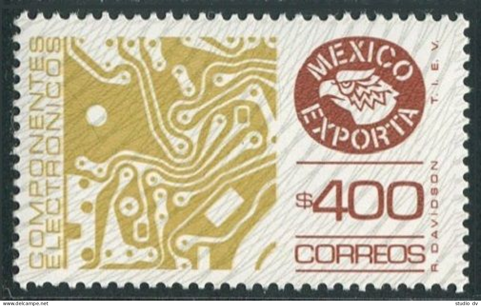 Mexico 1137,MNH.Michel 1806Ax. Mexico Exports,1984. Circuit Board.  - Mexique