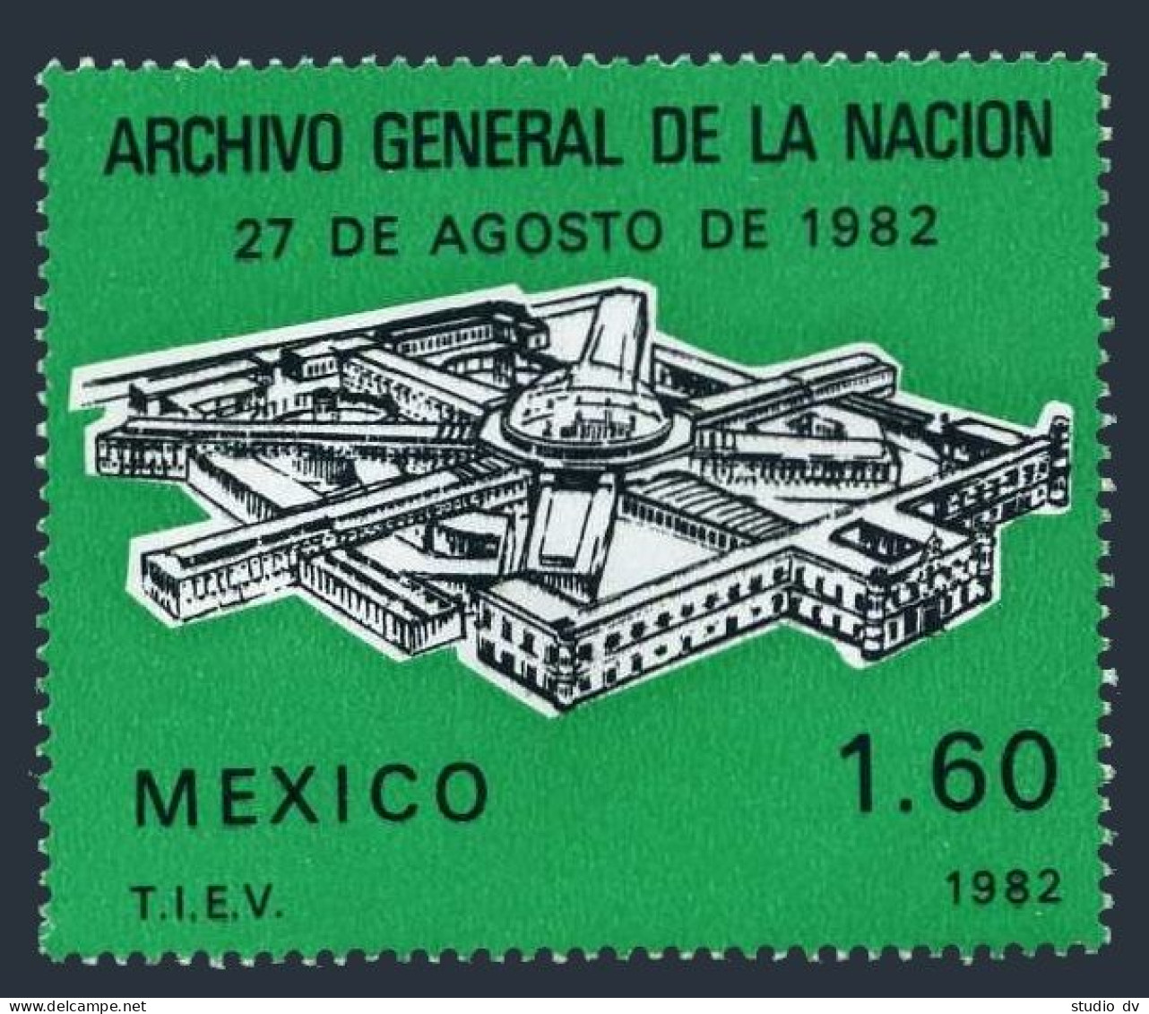 Mexico 1298 Block/4,MNH.Michel 1845. National Archives,1982. - Mexico