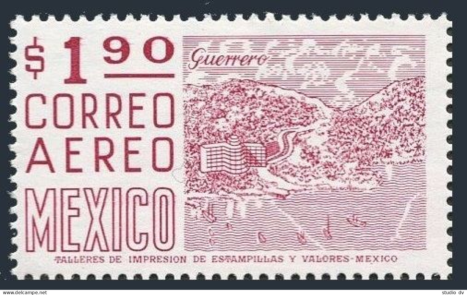 Mexico C447, MNH. Michel 1449X. Guerrero, Acapulco Waterfront, 1975. - Mexico