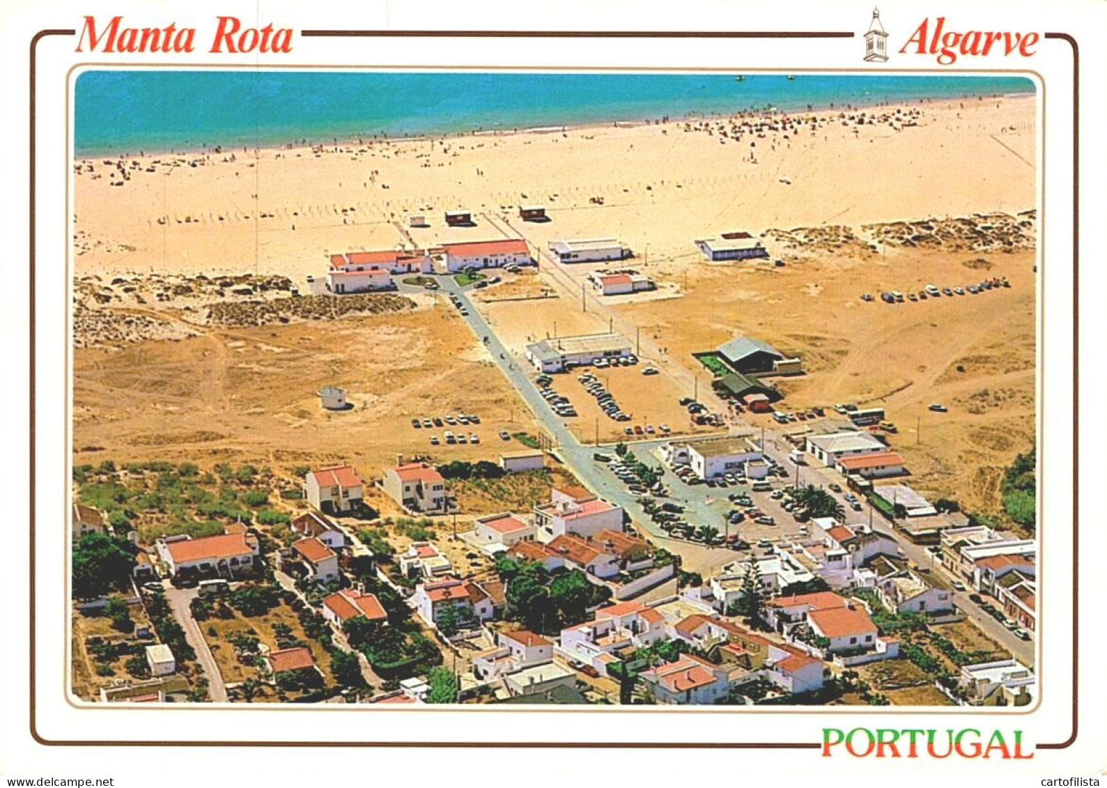 MANTA ROTA, Vila Nova Cacela. Algarve - Vista Geral Aérea  (2 Scans) - Faro