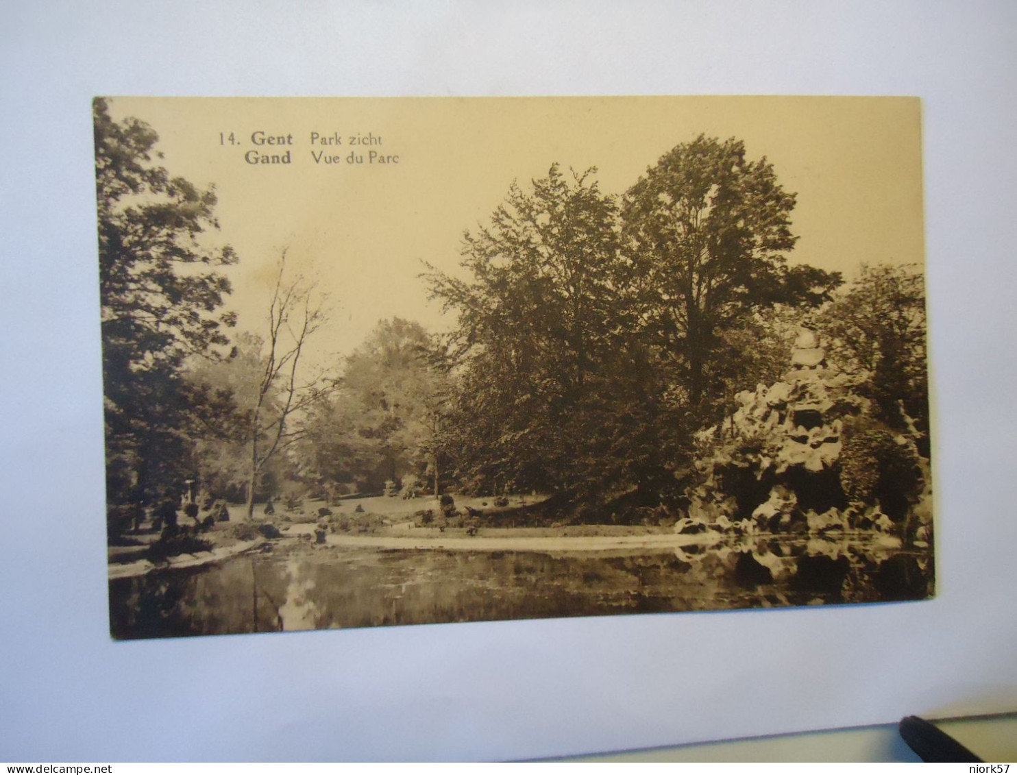 BELGIUM POSTCARDS GAND GENT 1932  PARK ZICHT - Autres & Non Classés