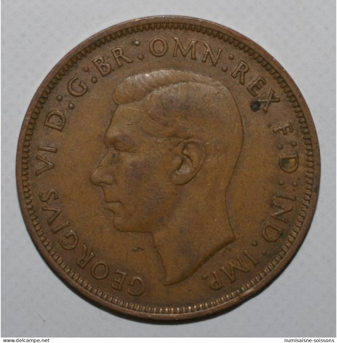 GRANDE BRETAGNE - KM 845 - 1 PENNY 1945 - GEORGE VI - TTB - Andere & Zonder Classificatie