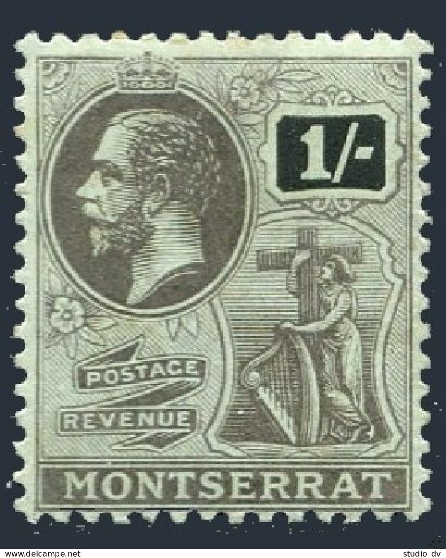 Montserrat 50 Wmk 3, Hinged. Mi 48. King George V. Symbol Of The Colony, 1916. - Montserrat