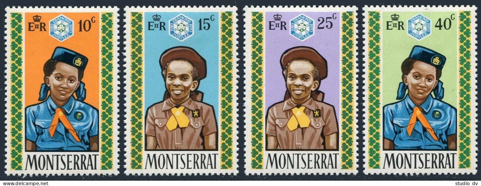 Montserrat 252-255, MNH. Michel 251-254. Girl Guides, 60th Ann. 1970. - Montserrat