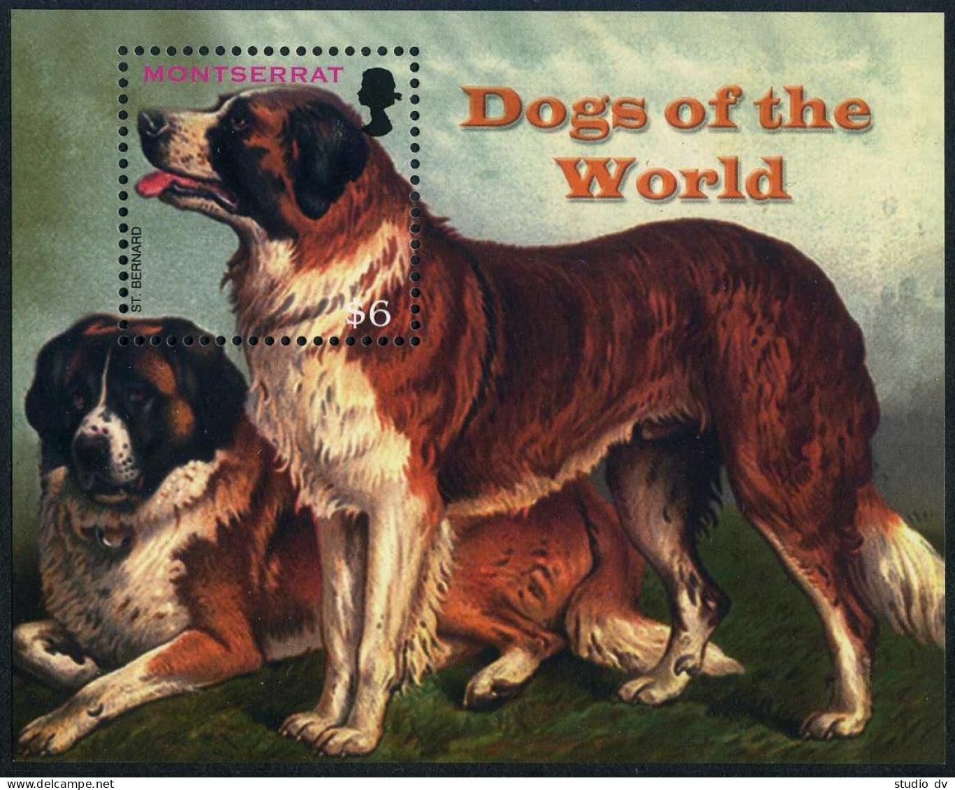 Montserrat 1154-1157,1158, MNH. Dogs 2006: Rottweiler, Boxer, Corgi, Great Dane, - Montserrat