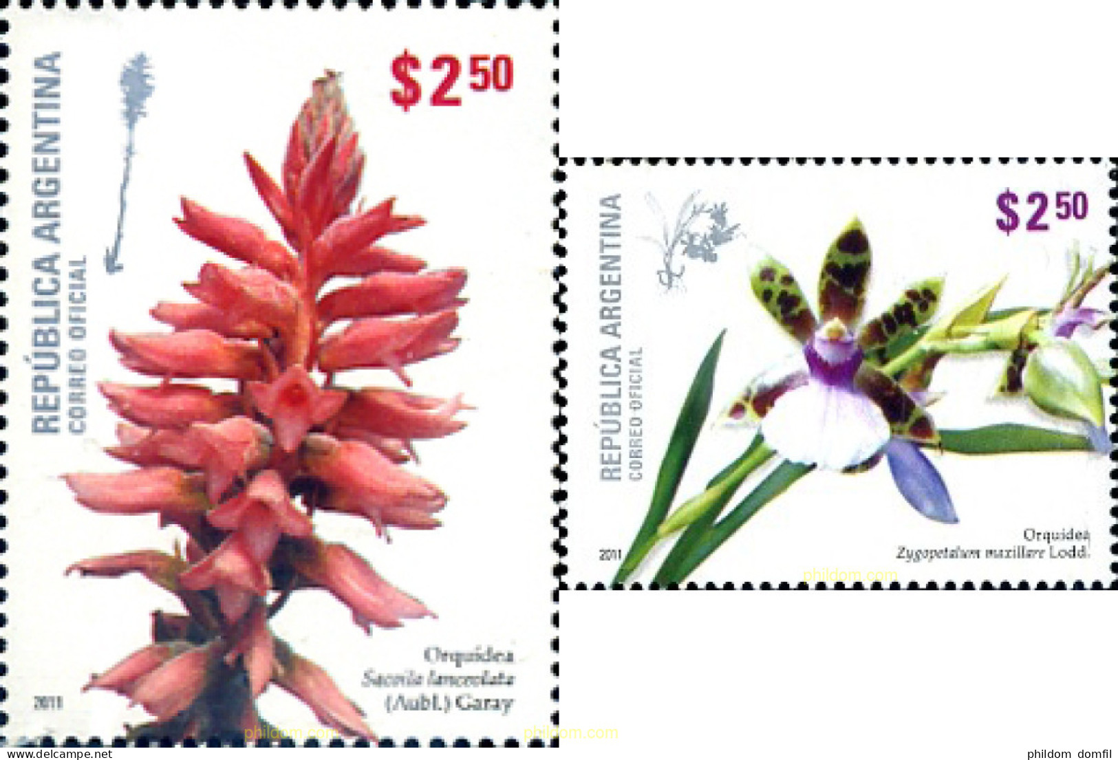 272659 MNH ARGENTINA 2011 ORQUIDEAS - Unused Stamps