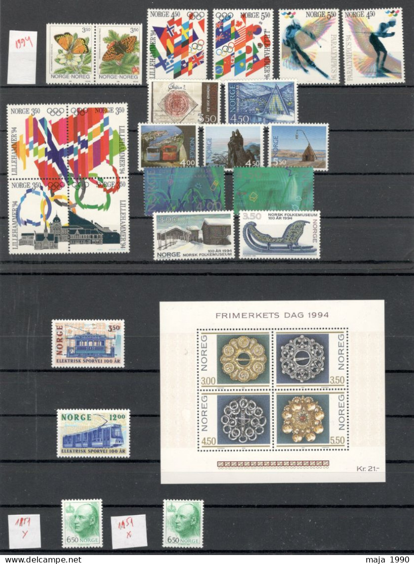 NORWAY - MNH YEAR SET - 1994. - Neufs