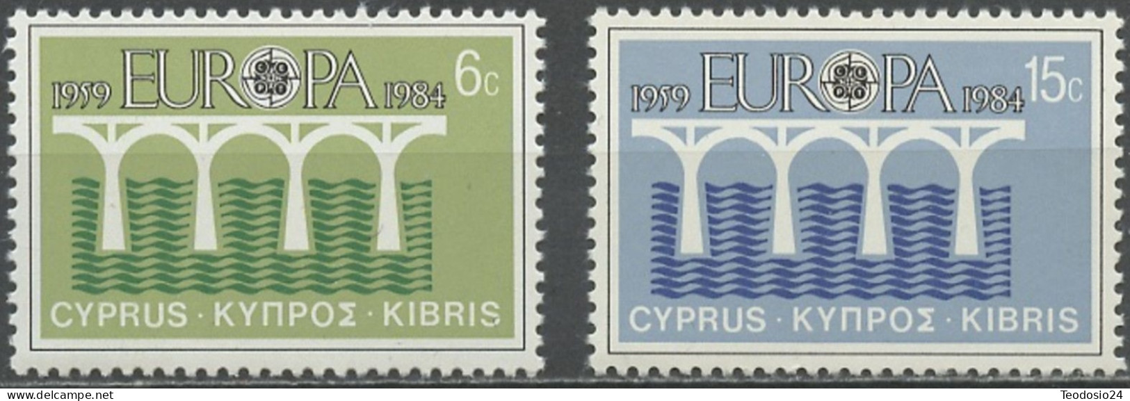 Chypre 1984 Y&T 606 à 607 - Mi 611 à 612 ** - EUROPA - Ongebruikt