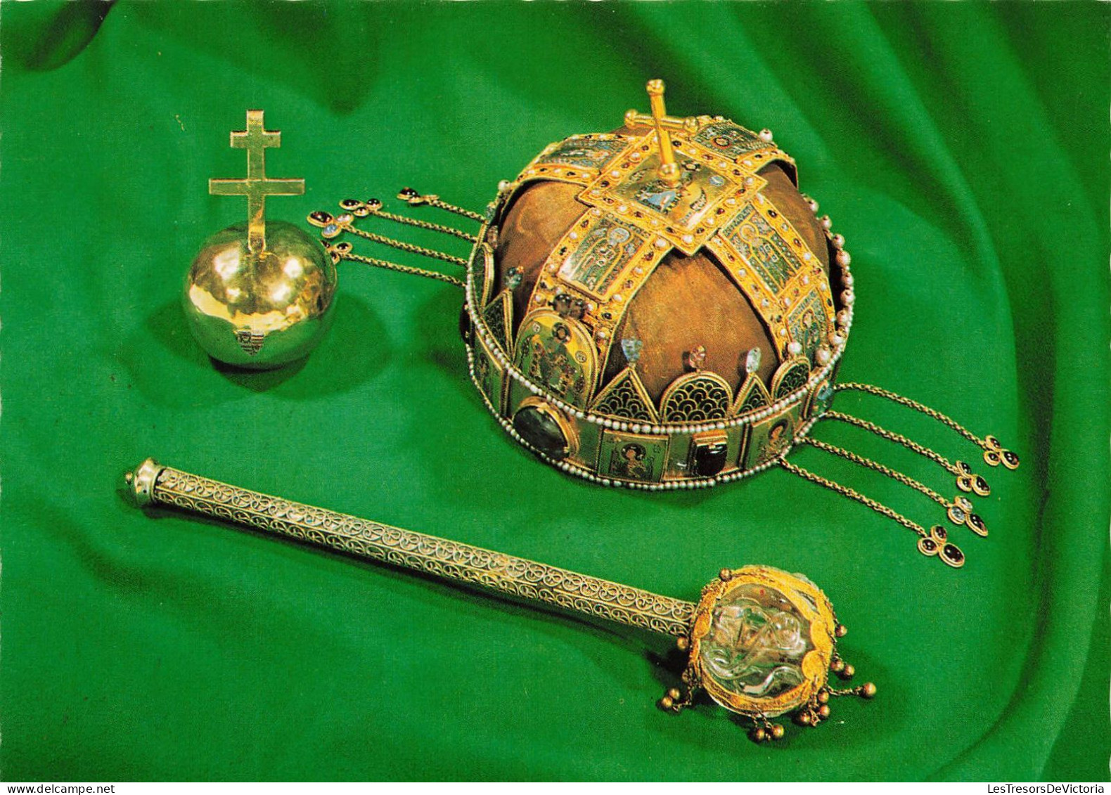 HONGRIE - The Hungarian Crown (11-12 Th C) - Sceptre (10-12 Th C) - Globe (14 Th C) - Carte Postale - Hungary